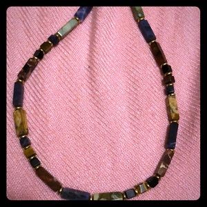 Handmade multicolor beaded necklace